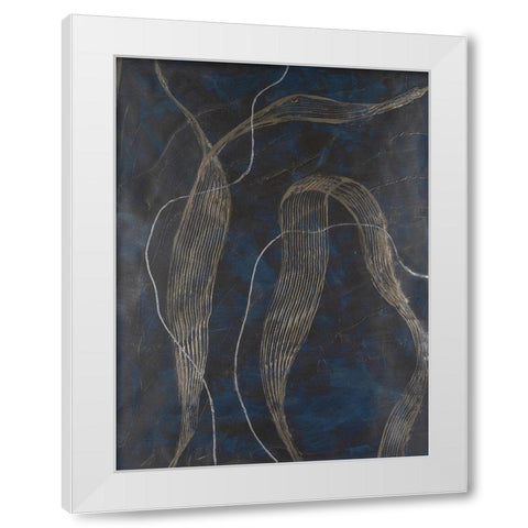 Laminar Flow I White Modern Wood Framed Art Print by Willett, Michael