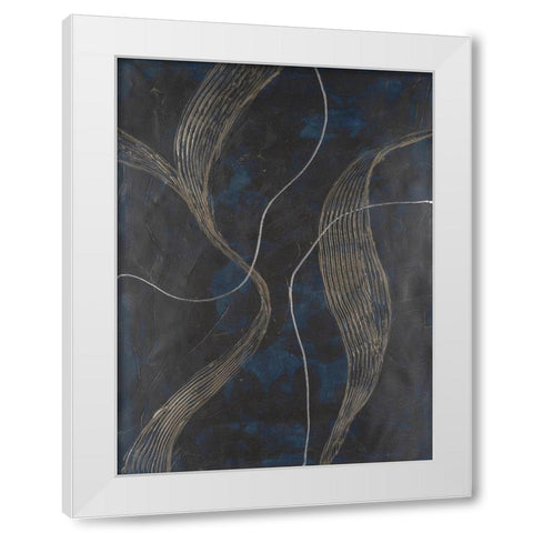 Laminar Flow II White Modern Wood Framed Art Print by Willett, Michael