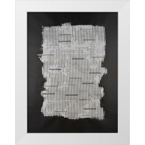 Bits And Bytes I White Modern Wood Framed Art Print by Willett, Michael