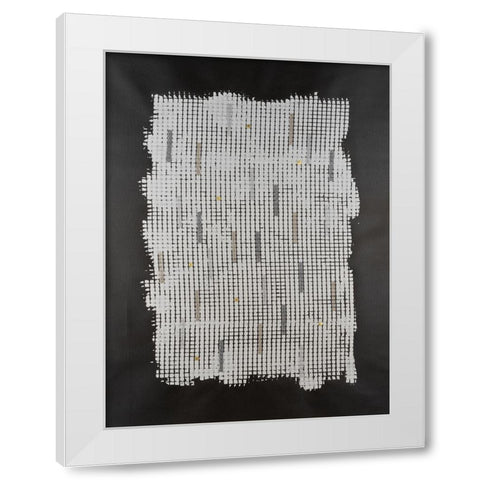 Bits And Bytes II White Modern Wood Framed Art Print by Willett, Michael
