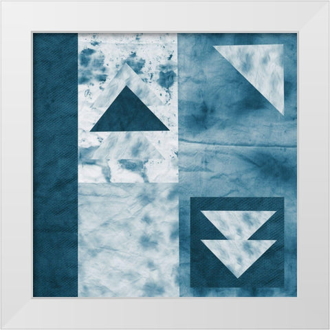 Quilted Texture I White Modern Wood Framed Art Print by Sizemore, Natalie