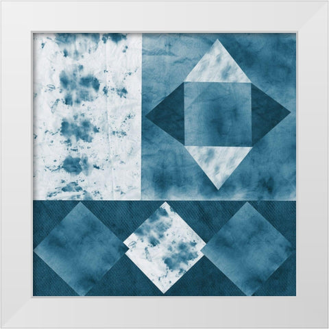 Quilted Texture II White Modern Wood Framed Art Print by Sizemore, Natalie
