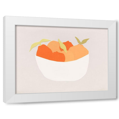 Sumo Citrus II White Modern Wood Framed Art Print by Sizemore, Natalie