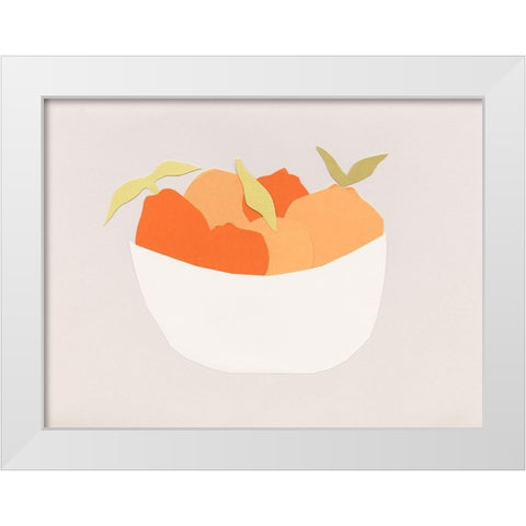 Sumo Citrus II White Modern Wood Framed Art Print by Sizemore, Natalie