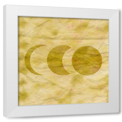 Tie Dye Moon I White Modern Wood Framed Art Print by Sizemore, Natalie