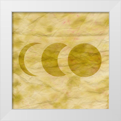 Tie Dye Moon I White Modern Wood Framed Art Print by Sizemore, Natalie