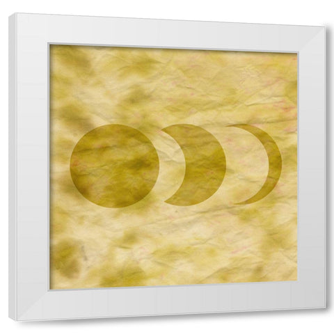 Tie Dye Moon II White Modern Wood Framed Art Print by Sizemore, Natalie