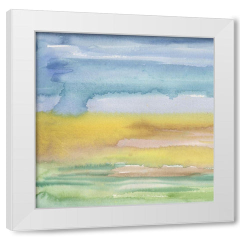 Morning Earth I White Modern Wood Framed Art Print by Longley, Alicia