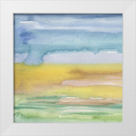 Morning Earth I White Modern Wood Framed Art Print by Longley, Alicia