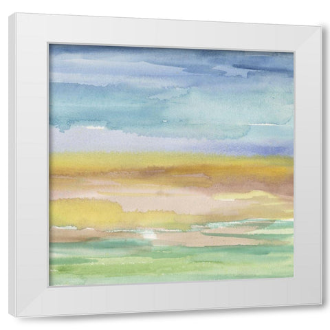 Morning Earth II White Modern Wood Framed Art Print by Longley, Alicia