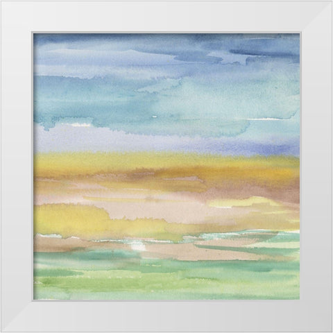 Morning Earth II White Modern Wood Framed Art Print by Longley, Alicia