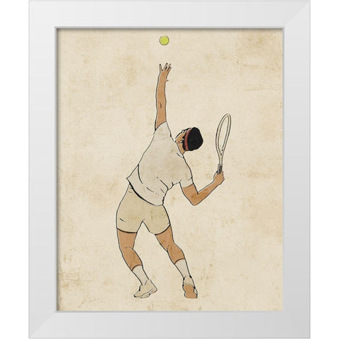 Sportsman I White Modern Wood Framed Art Print by Barnes, Victoria