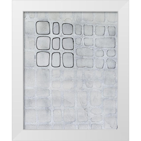 Lumen Colour I White Modern Wood Framed Art Print by Lam, Vanna