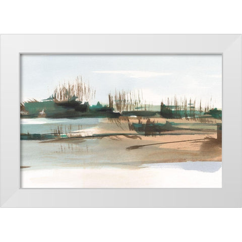 Marsh Reeds IV White Modern Wood Framed Art Print by Harper, Ethan