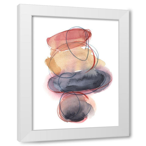 Balancing Act I White Modern Wood Framed Art Print by Harper, Ethan
