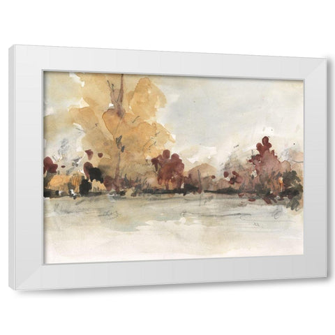The Autumn View I White Modern Wood Framed Art Print by Dixon, Samuel