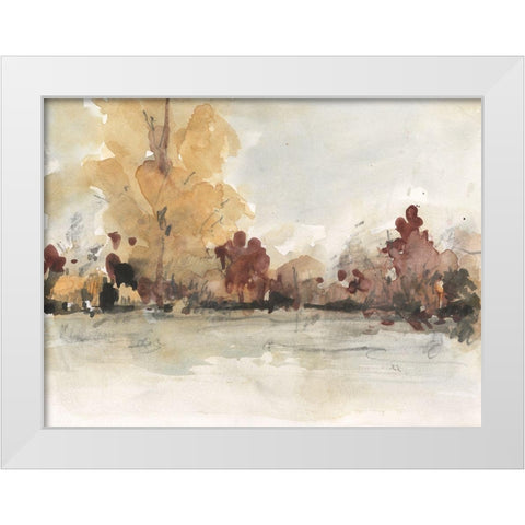 The Autumn View I White Modern Wood Framed Art Print by Dixon, Samuel