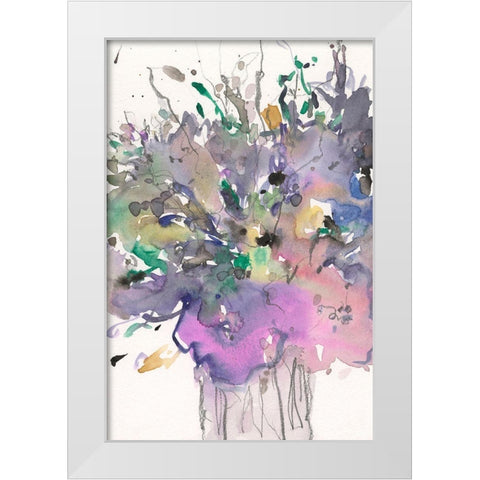 All that Glitters II White Modern Wood Framed Art Print by Dixon, Samuel