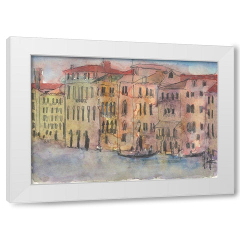 The Venice Facade I White Modern Wood Framed Art Print by Dixon, Samuel
