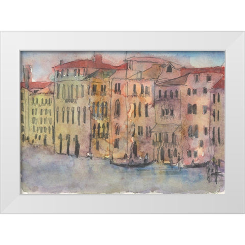 The Venice Facade I White Modern Wood Framed Art Print by Dixon, Samuel