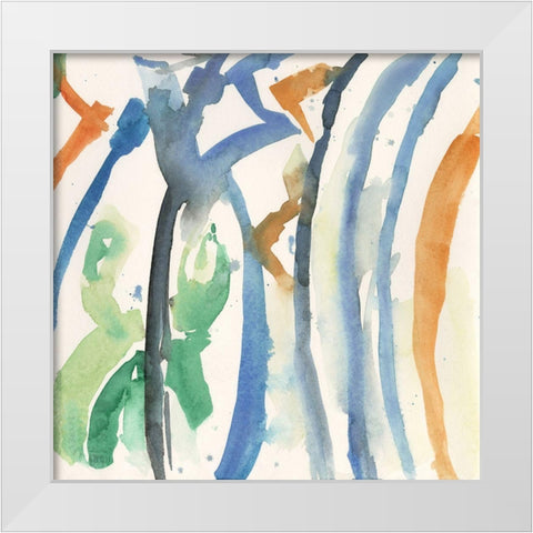 Spanish Tile I White Modern Wood Framed Art Print by Dixon, Samuel