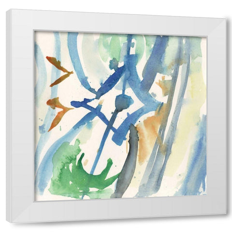 Spanish Tile II White Modern Wood Framed Art Print by Dixon, Samuel