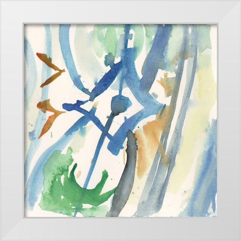 Spanish Tile II White Modern Wood Framed Art Print by Dixon, Samuel
