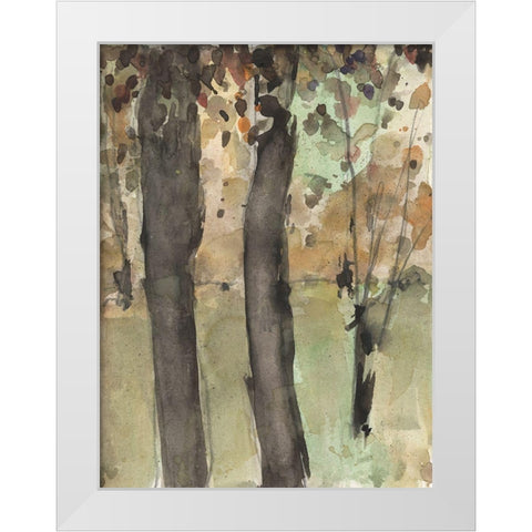 Under the Tree Confetti I White Modern Wood Framed Art Print by Dixon, Samuel