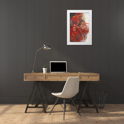 City Life I White Modern Wood Framed Art Print by Combs, Joyce
