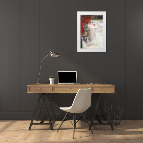City Life III White Modern Wood Framed Art Print by Combs, Joyce