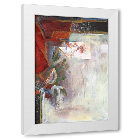 City Life III White Modern Wood Framed Art Print by Combs, Joyce