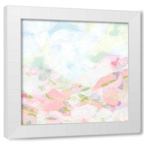 Rose Dapple Valley I White Modern Wood Framed Art Print by Vess, June Erica