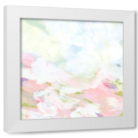 Rose Dapple Valley II White Modern Wood Framed Art Print by Vess, June Erica