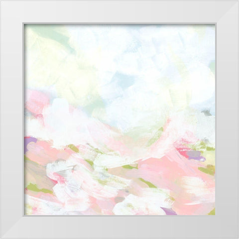 Rose Dapple Valley II White Modern Wood Framed Art Print by Vess, June Erica