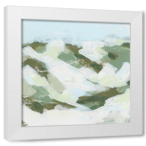 Tundra Valley II White Modern Wood Framed Art Print by Vess, June Erica
