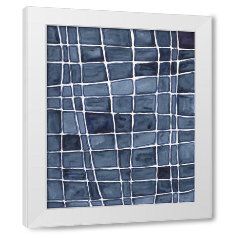 Square Bluff I White Modern Wood Framed Art Print by Moore, Regina