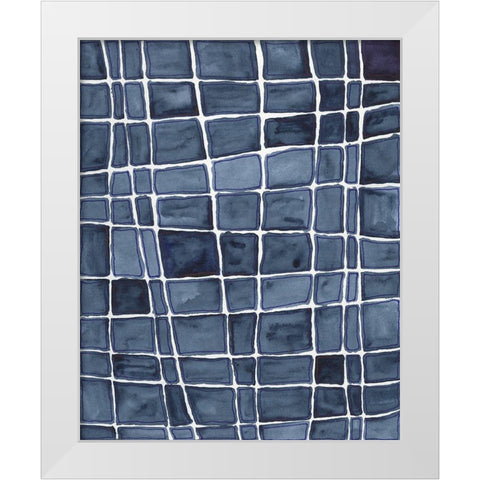 Square Bluff I White Modern Wood Framed Art Print by Moore, Regina