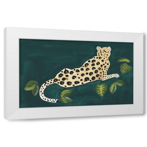 Lethargic Leopard I White Modern Wood Framed Art Print by Longley, Alicia