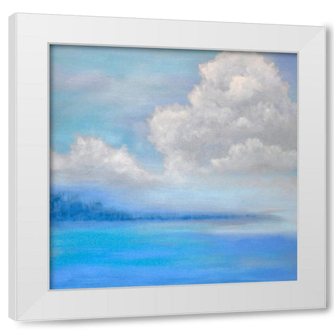 Into the Horizon White Modern Wood Framed Art Print by Andersen, Catherine