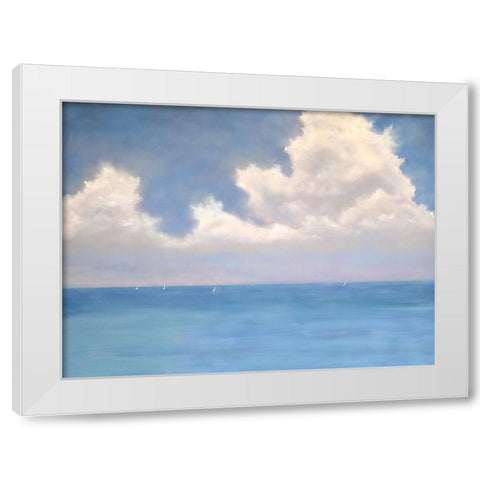 Race Day II White Modern Wood Framed Art Print by Andersen, Catherine