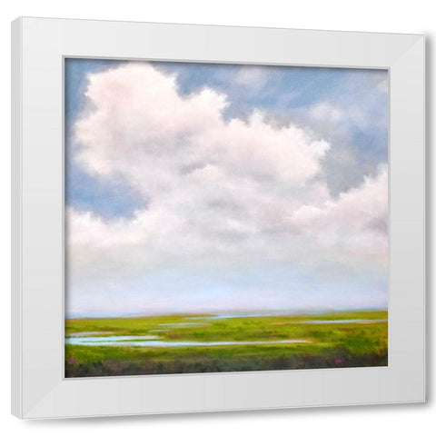 Summer Haze White Modern Wood Framed Art Print by Andersen, Catherine