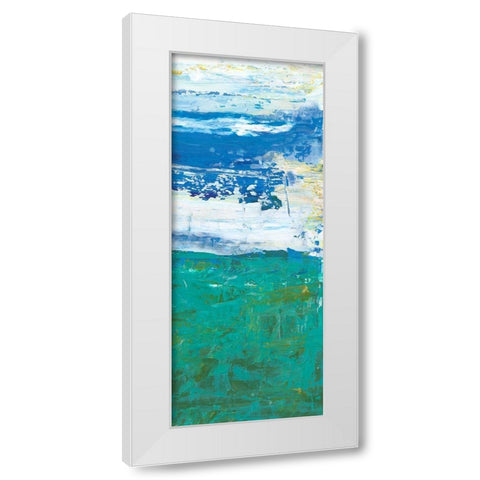 Free Run II White Modern Wood Framed Art Print by Kaelber, Renee