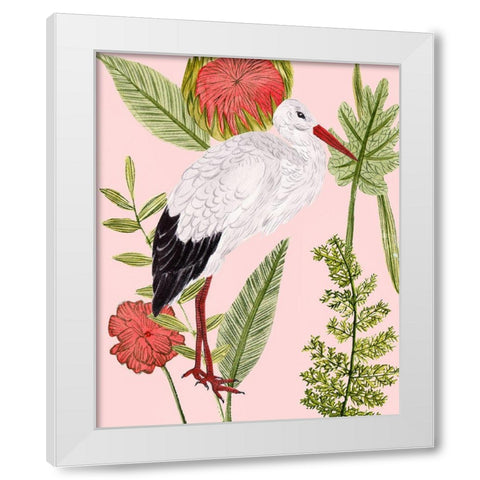 Birds in Motion IV White Modern Wood Framed Art Print by Wang, Melissa