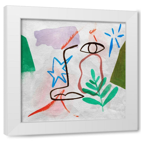 My Daydreams I White Modern Wood Framed Art Print by Wang, Melissa