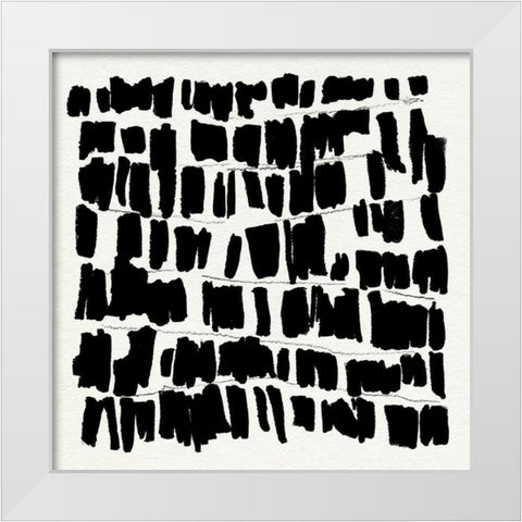 Vivid Marks IV White Modern Wood Framed Art Print by Warren, Annie
