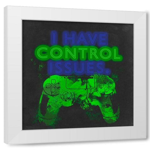Control Freak II White Modern Wood Framed Art Print by Parker, Jennifer Paxton