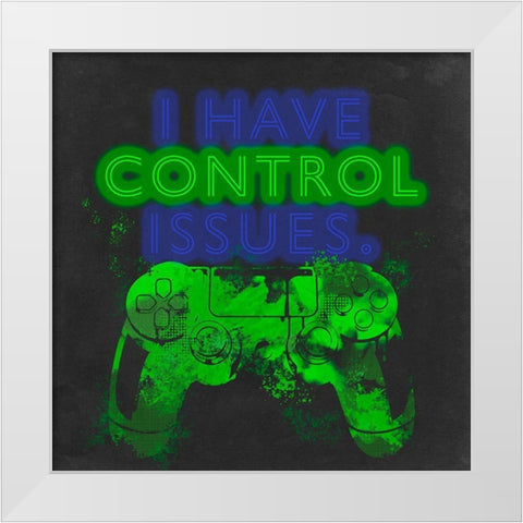 Control Freak II White Modern Wood Framed Art Print by Parker, Jennifer Paxton