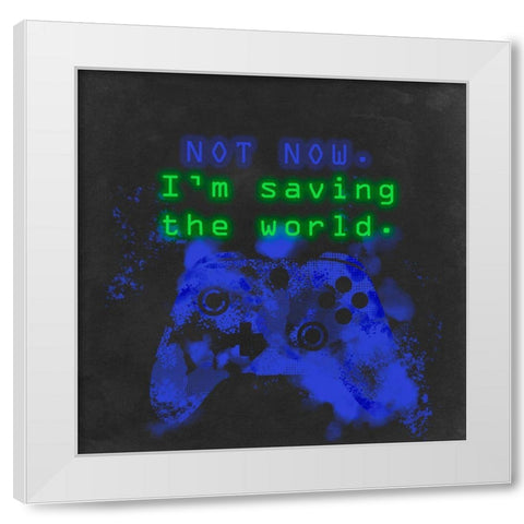 Control Freak III White Modern Wood Framed Art Print by Parker, Jennifer Paxton