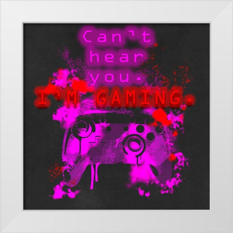 Control Freak IV White Modern Wood Framed Art Print by Parker, Jennifer Paxton