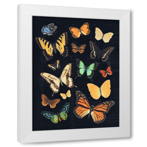 Collected Flutter III White Modern Wood Framed Art Print by Barnes, Victoria